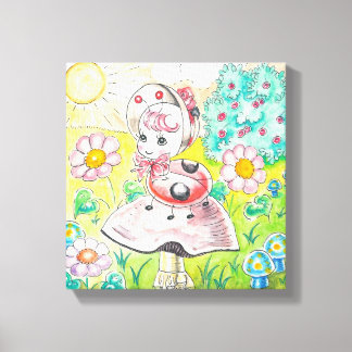 Letitia Ladybug Canvas Print