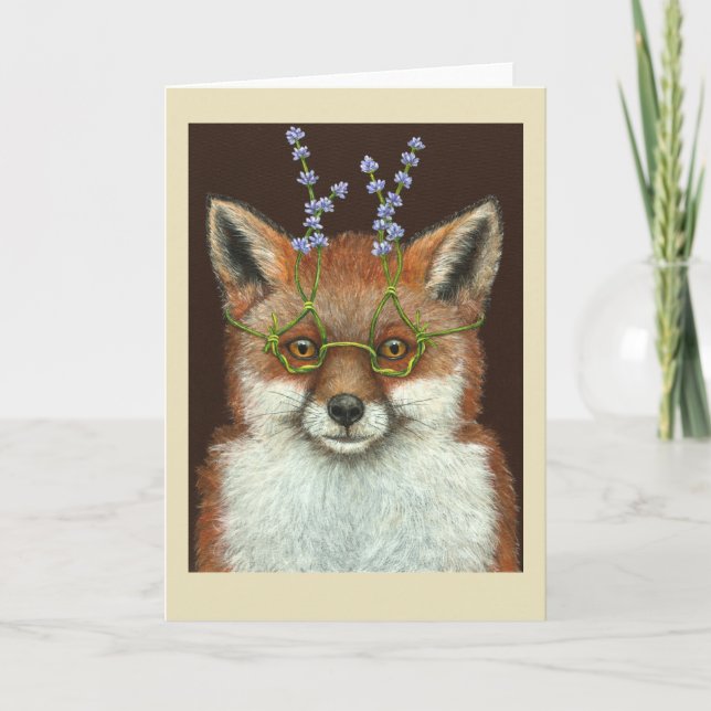 Letizia the fox card (Front)