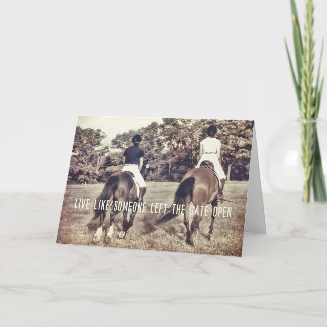 LET'R BUCK Greeting Card (Front)