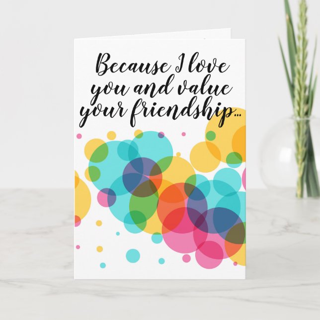 Let's agree to not talk about... card (Front)