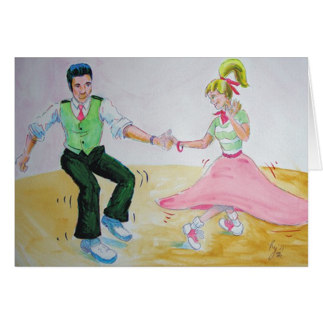 lets all do the twist swing dancers (Front Horizontal)