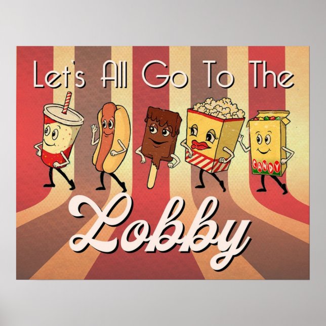 LETS ALL GO TO THE LOBBY POSTER (Front)