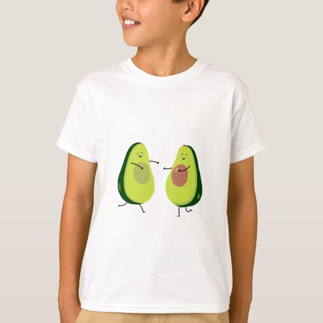LET'S AVOCUDDLE, AVOCADO DESIGN T-Shirt (Front)