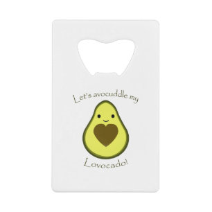 Lets Avocuddle My Lavocado Kawaii Avocado Credit Card Bottle Opener