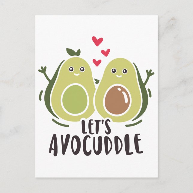 Lets Avocuddle Postcard Designer (Front)