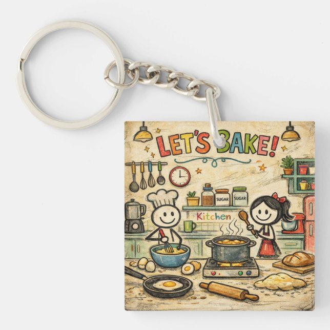 Let's Bake Keychain (Devant)
