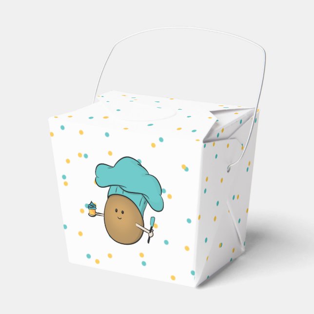 Let's Bake! Kid's Baking Party Favor Box (Front Side)