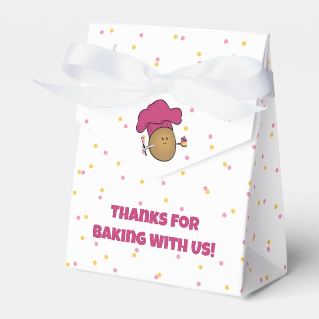 Let's Bake! Kid's Baking Party Favor Box (Front Side)