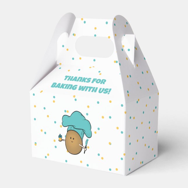 Let's Bake! Kid's Baking Party Favor Box (Front Side)