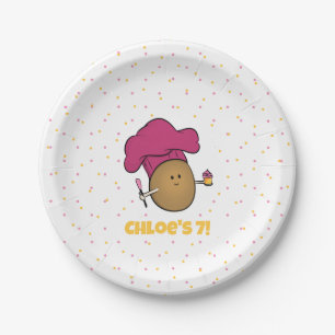 Let's Bake! Kid's Baking Party Paper Plate