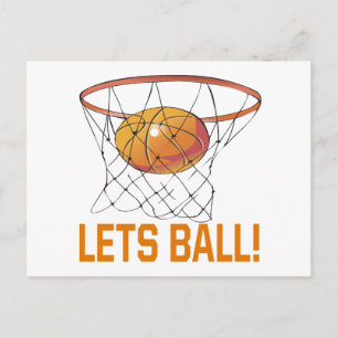 Lets Ball Postcard