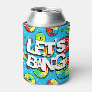 Let's Bang Disc Golf Themed Can Cooler
