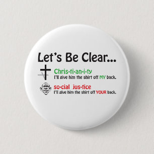 Let's Be Clear 2 Inch Round Button
