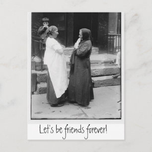 Let's Be Friends Forever Postcard
