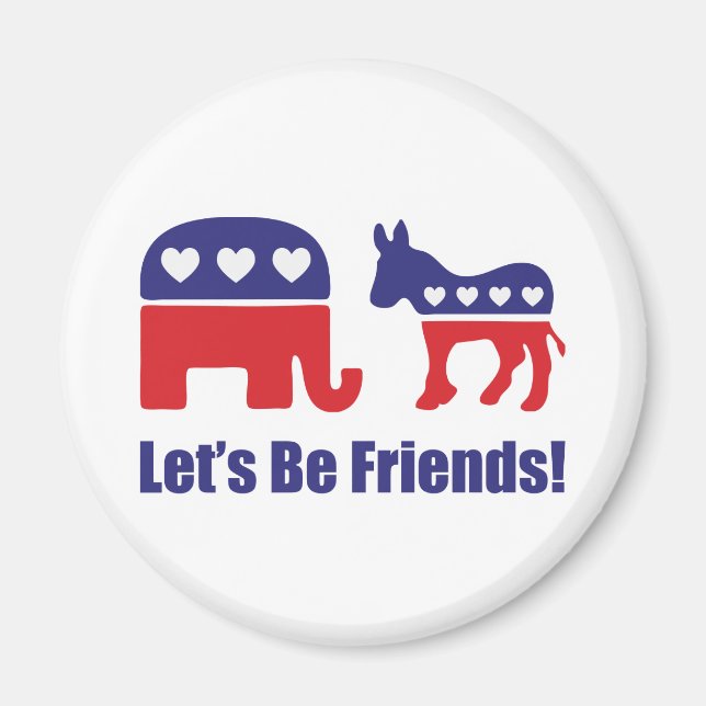 Let's Be Friends! Magnet (Front)
