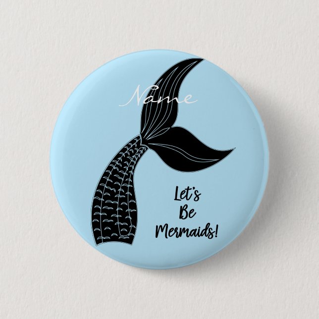 Let's Be Mermaids Thunder_Cove 2 Inch Round Button (Front)