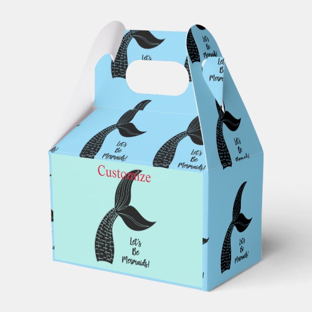 Let's Be Mermaids Thunder_Cove Favor Box (Front Side)