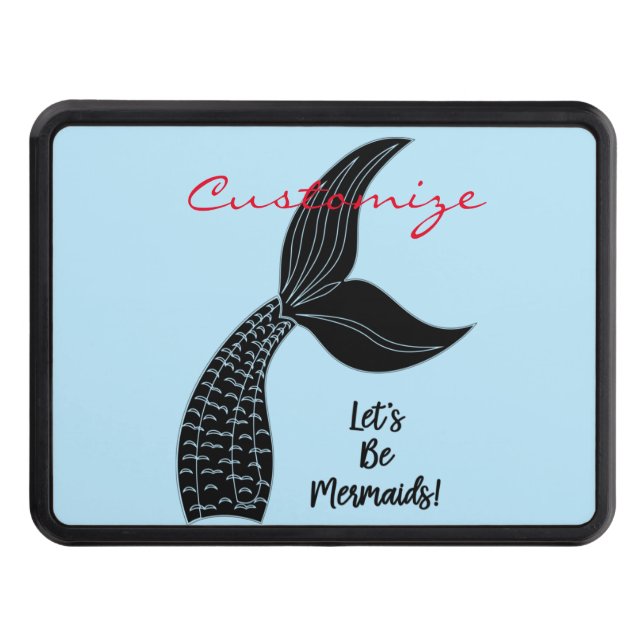 Let's Be Mermaids Thunder_Cove Trailer Hitch Cover (Front)