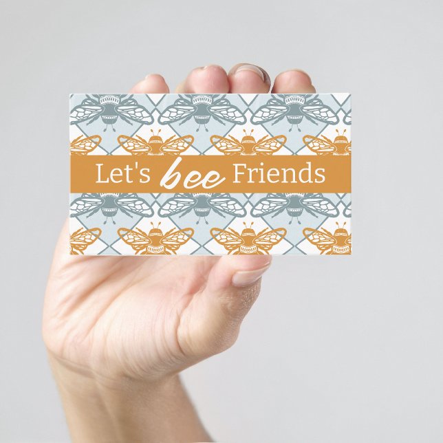 Let's Bee Friends Kids Playdate Summer Calling Card (Creator Uploaded)