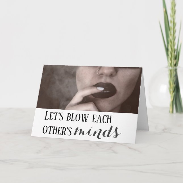 Let's Blow Each Other's Minds Holiday Card (Front)