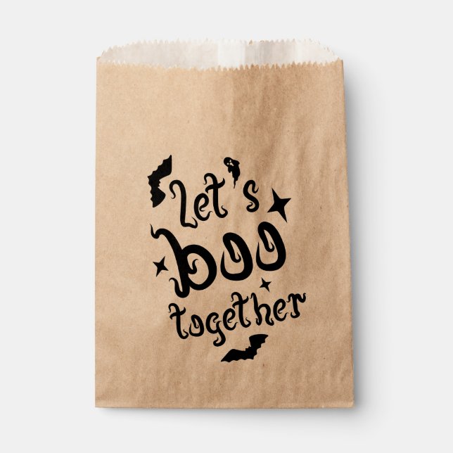 Let's boo together favour bag (Front)