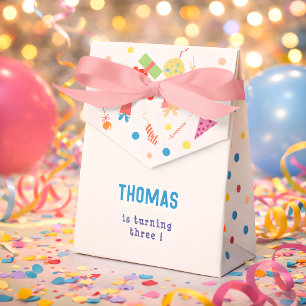 Let's bounce jumping trampoline park kids birthday favor box