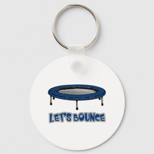 Lets Bounce Trampoline Keychain (Front)
