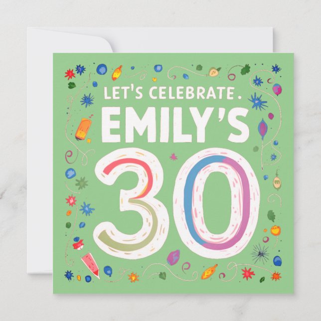 Let's Celebrate Emily's Big 30! (Back)
