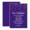 Let's Celebrate Gold Confetti on Purple Party