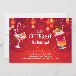 Let's Celebrate Holiday Party Invitation