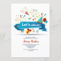 Let's Celebrate Invitation