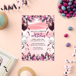 Let's Celebrate Invitation Template, Editable Surp