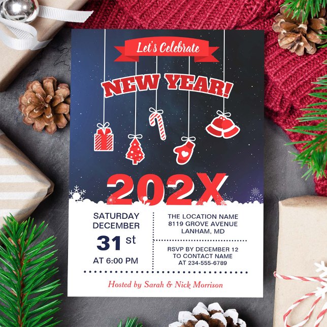 Let's Celebrate New Year's Party Invitation (Creator Uploaded)