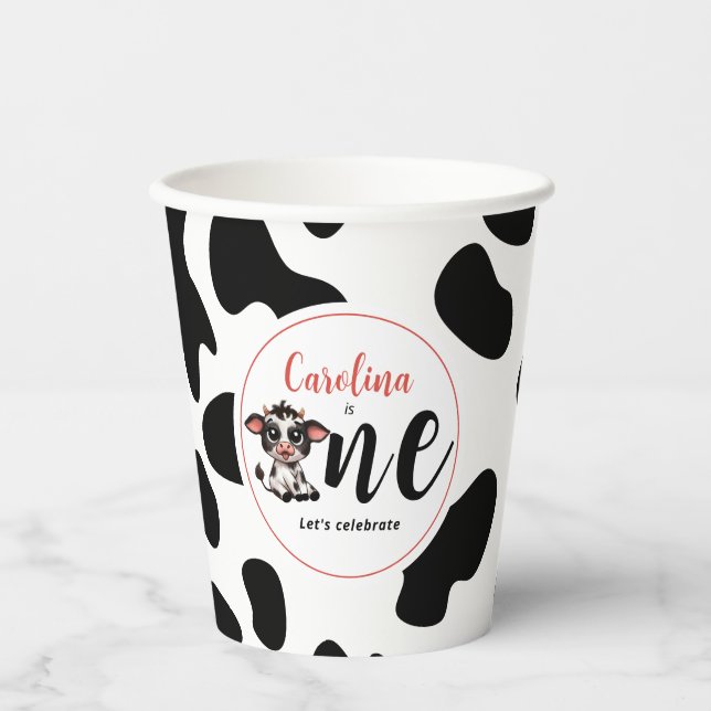 Let's celebrate one First Birthday Paper Cups (Front)