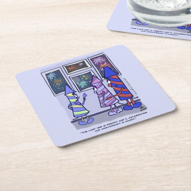 Let's Celebrate Paper Coaster (Angled)