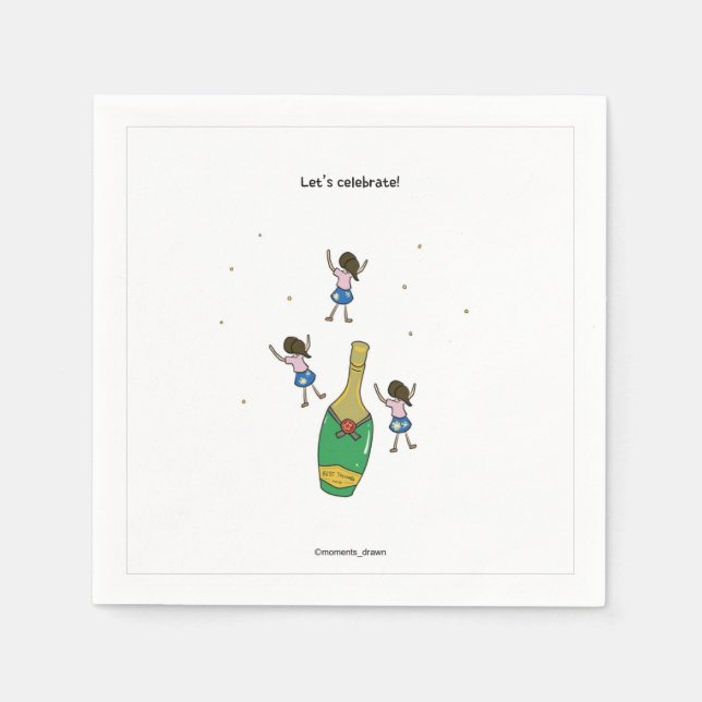 Let's celebrate Paper Napkin (Front)