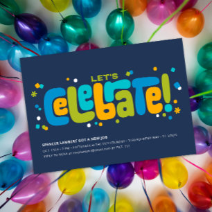 Let's Celebrate! Party Invitation