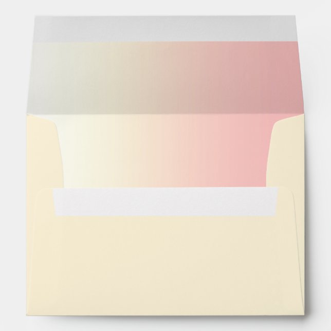 Let's Celebrate. Pink Peach Roses custom  Envelopes (Back (Bottom))