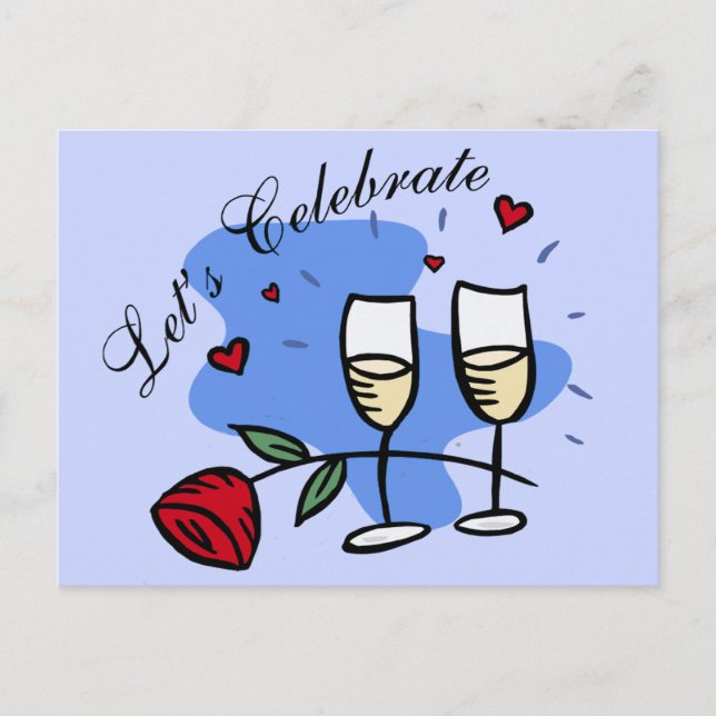 Let's Celebrate Postcard (Front)