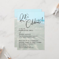Let's Celebrate Rippled Sand Aqua Water QR Code
