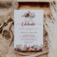 Let's Celebrate Rustic Summer Floral Party
