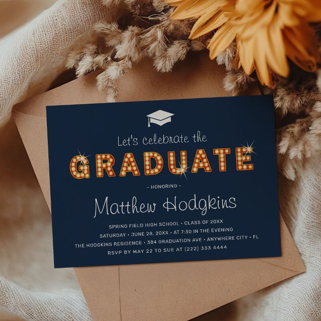 Let's Celebrate the Graduate | Graduation Party Invitation (Creator Uploaded)