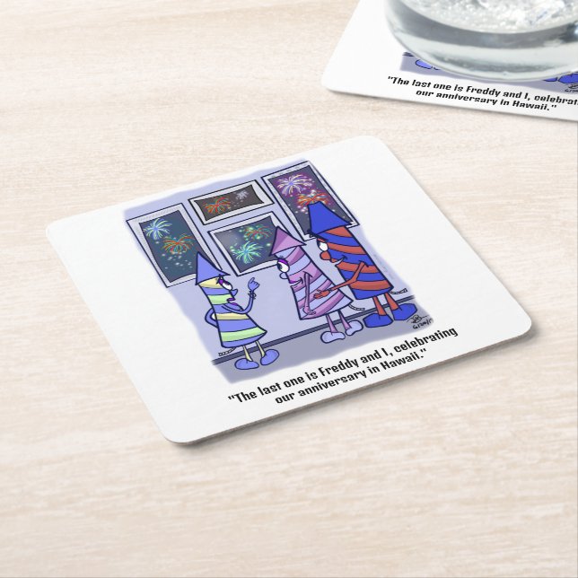 Let's Celebrate White Plastic Coasters (Angled)