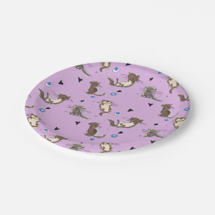Let's celebrate with our friend otter! paper plate
