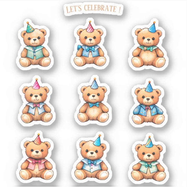 Let's celebrate with Teddy Bears  Scrapbook  (Front)