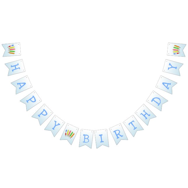 Let's Chill Birthday Bunting Flags (All)