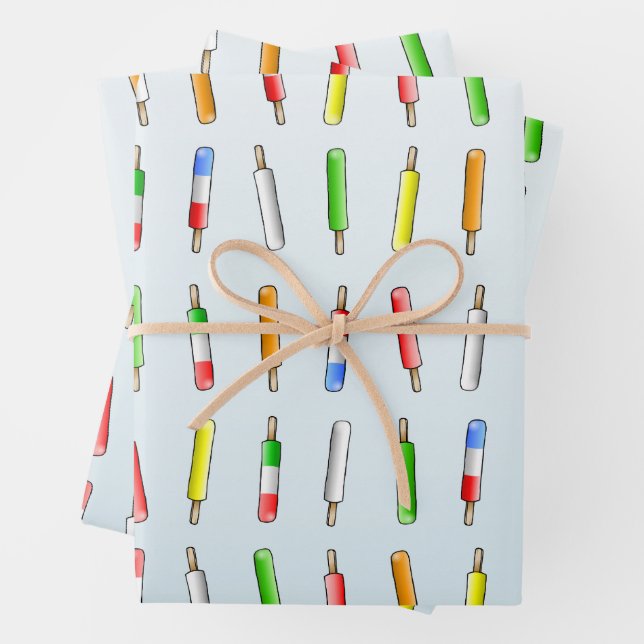 Let's Chill Birthday Wrapping Paper Sheet (In situ)