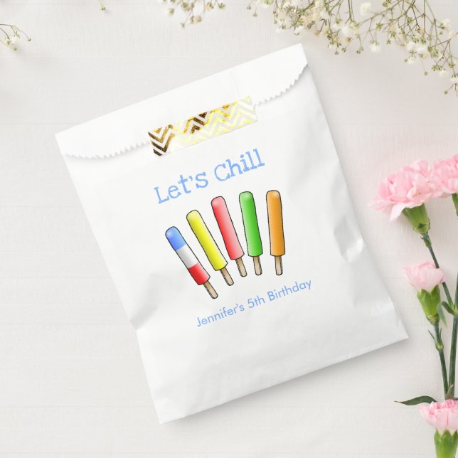 Let's Chill with Cool Popsicles Favour Bag (Sealed)