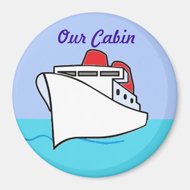 Let's Cruise Cabin Door Marker Magnet (Front)