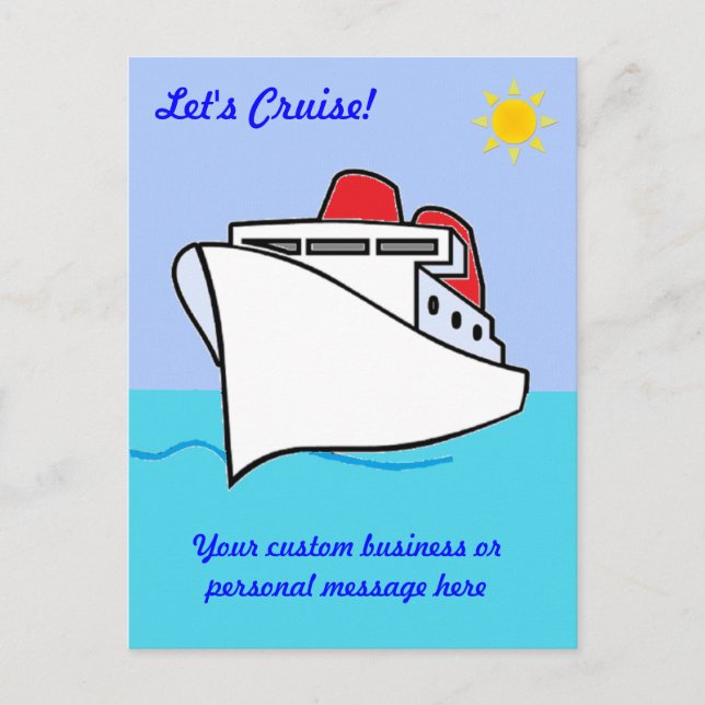 Let's Cruise Custom Postcard (Front)